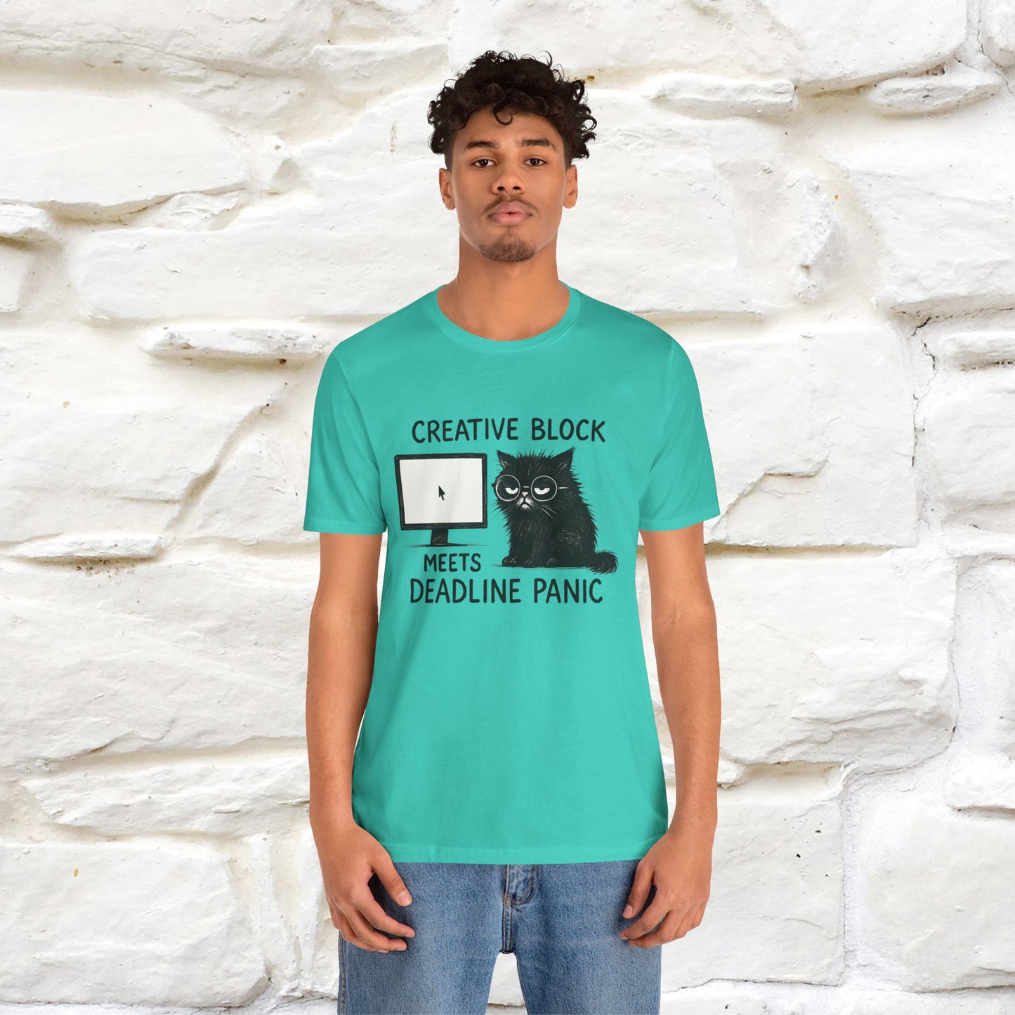 "Creative Block Meets Deadline..." |Cat T-Shirt | Nunu&Miao Studio