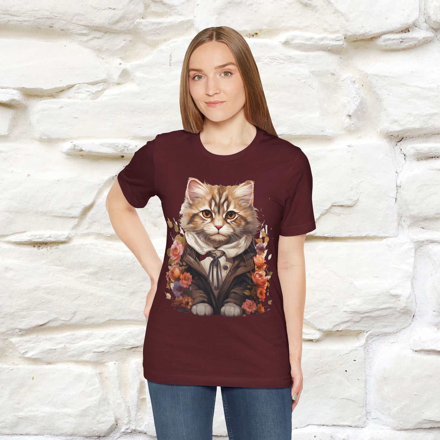 "Mr. Meow" Elegant Cat T-Shirt for Men & Women | 100% Cotton* - Nunu&Miao Studio