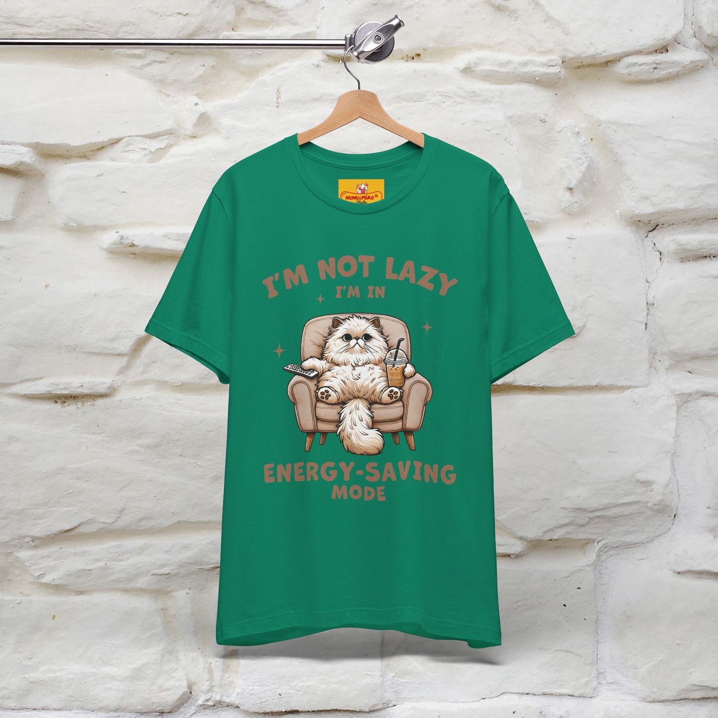 "I'm Not Lazy I'm In Energy-Saving Mode " Cat T-shirt |Nunu&Miao Studio