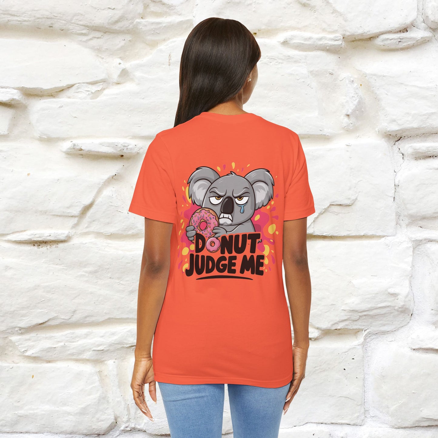 "Donut Judge Me " |Funny T-Shirt | Front & Back Design | Nunu&Miao Studio