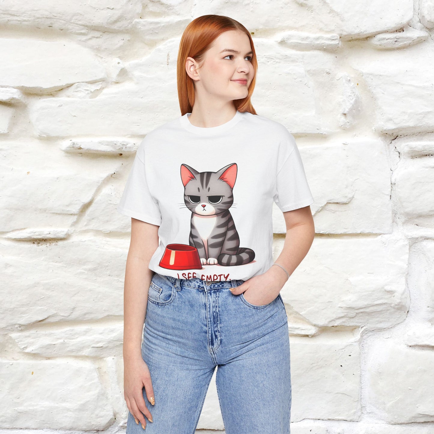 "I See Empty. What Do You See" | Cat T-Shirt | Nunu&Miao Studio