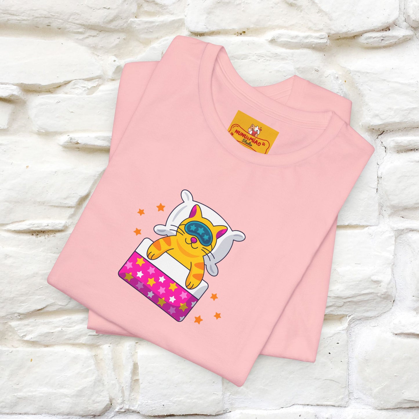 "I Am Sorry I Have Plans With My Bed" | Cat T-Shirt | Front & Back Design | Nunu&Miao Studio
