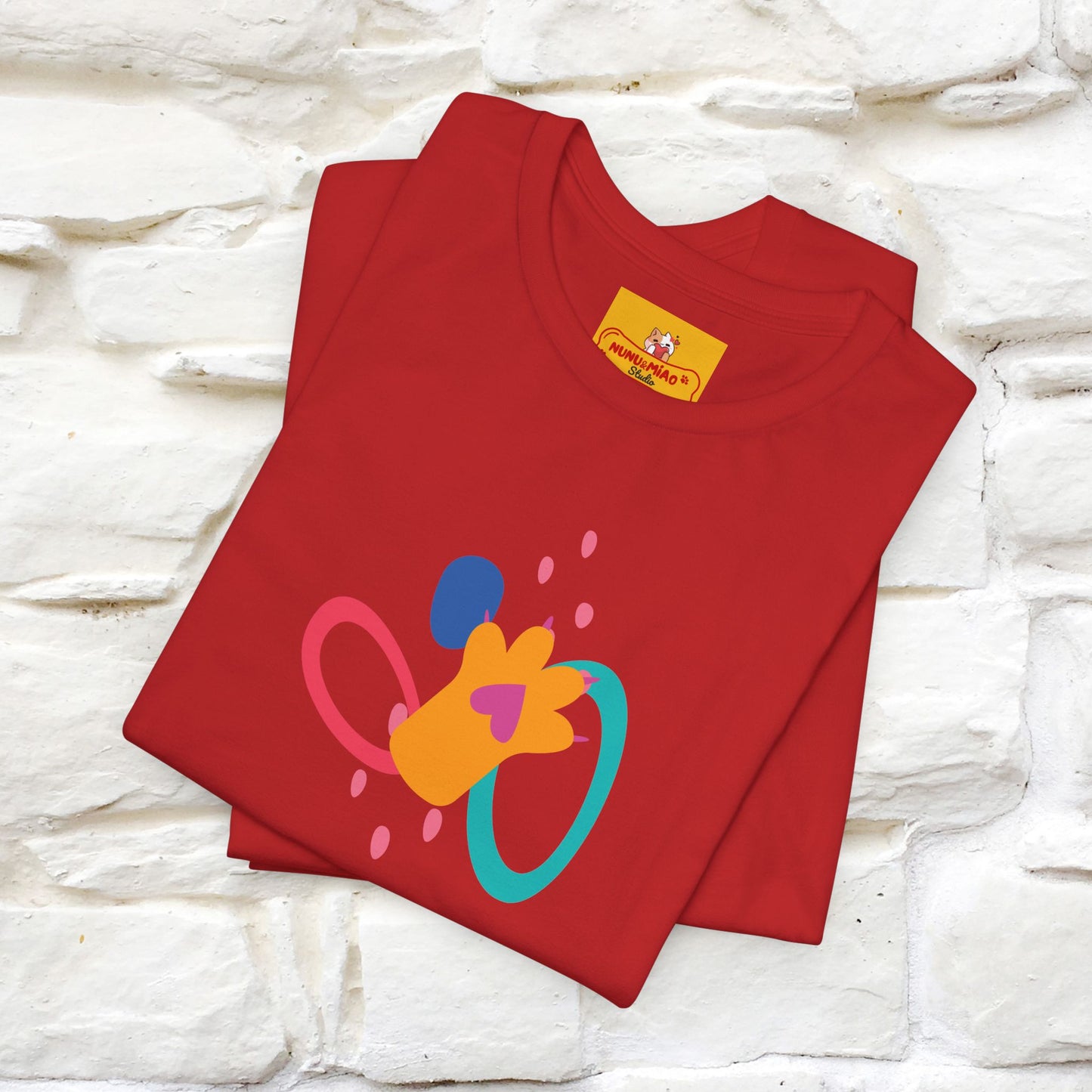 ''The Power Of Meow'' Cat T-Shirt Front and Back Design | Nunu&Miao Studio