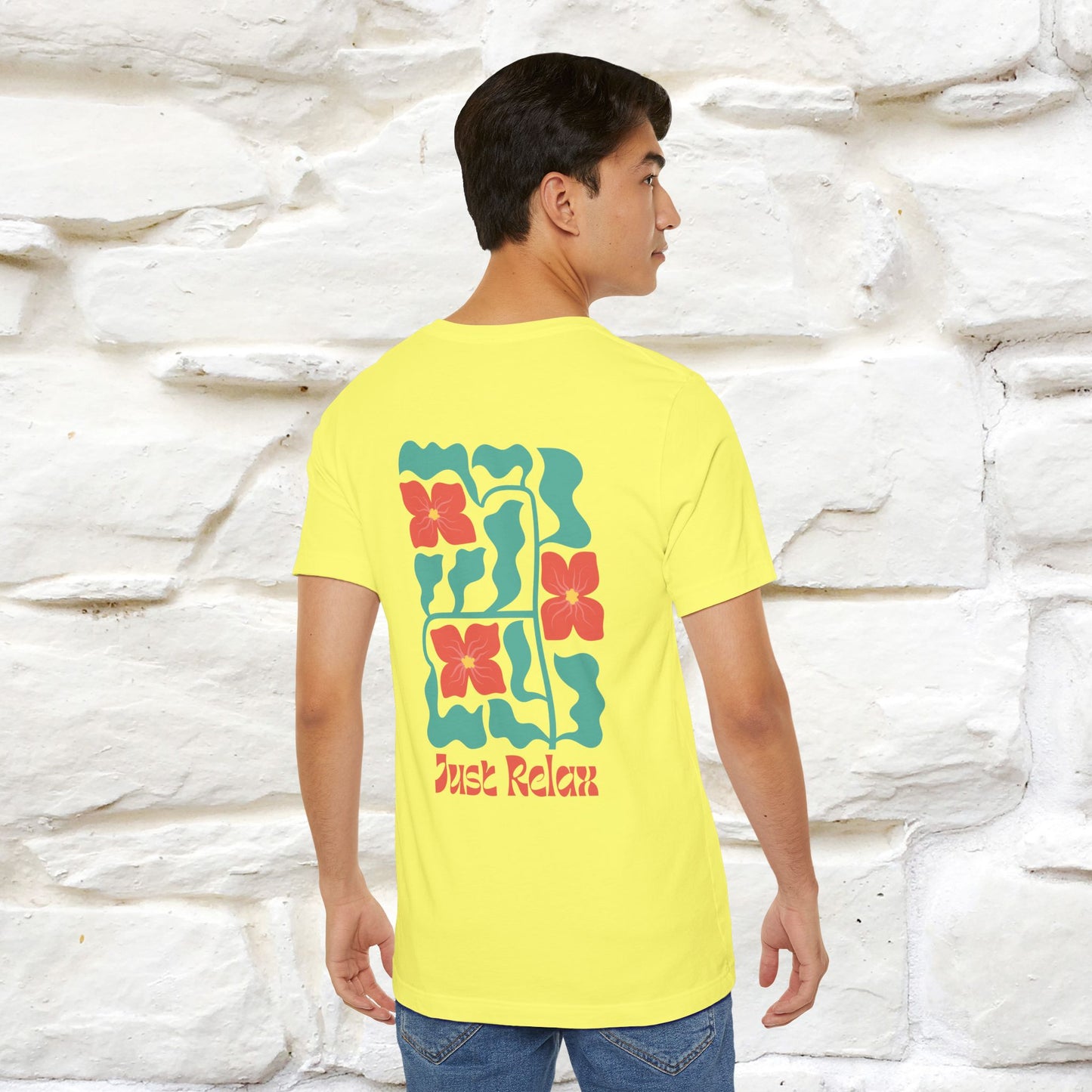 "Just Relax'' Cat T-Shirt Front and Back Design | Nunu&Miao Studio