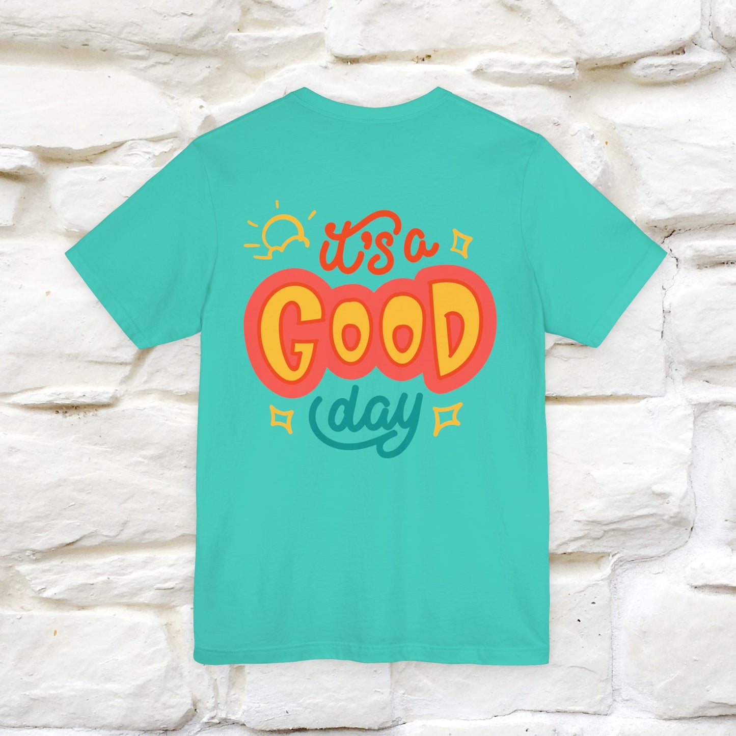 ""It's A Good Day" Cat T-Shirt| Front & Back Design | Nunu&Miao Studio
