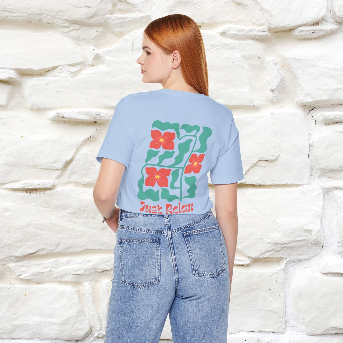 "Just Relax'' Cat T-Shirt Front and Back Design | Nunu&Miao Studio