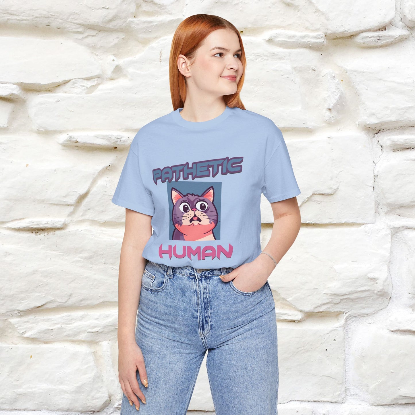 ''Pathetic Human'' | Funny Cat T-Shirt | Nunu&Miao Studio