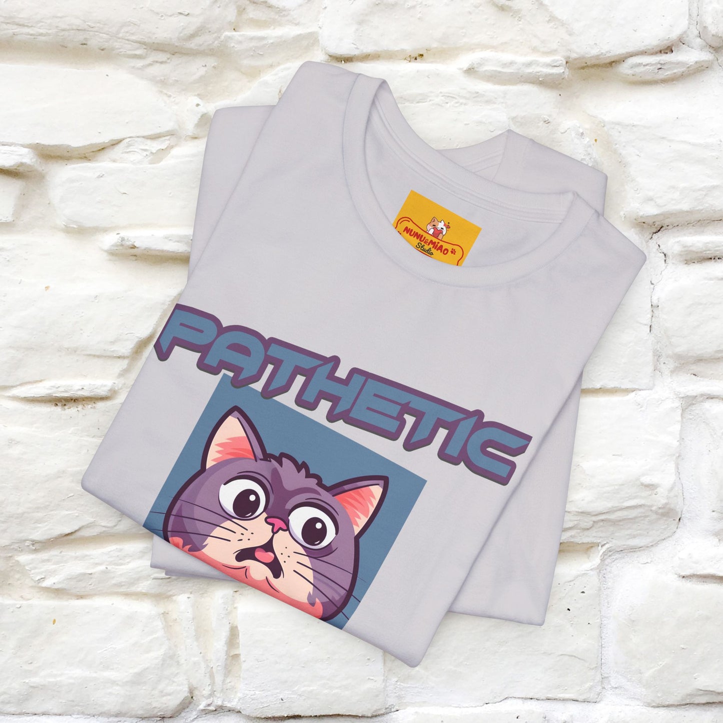 ''Pathetic Human'' | Funny Cat T-Shirt | Nunu&Miao Studio