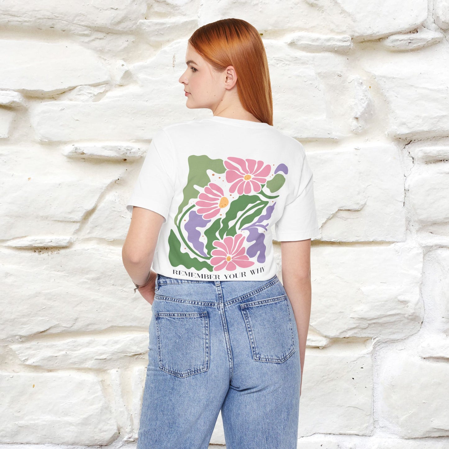 "Remember Your Why'' Cat T-Shirt Front and Back Design | Nunu&Miao Studio