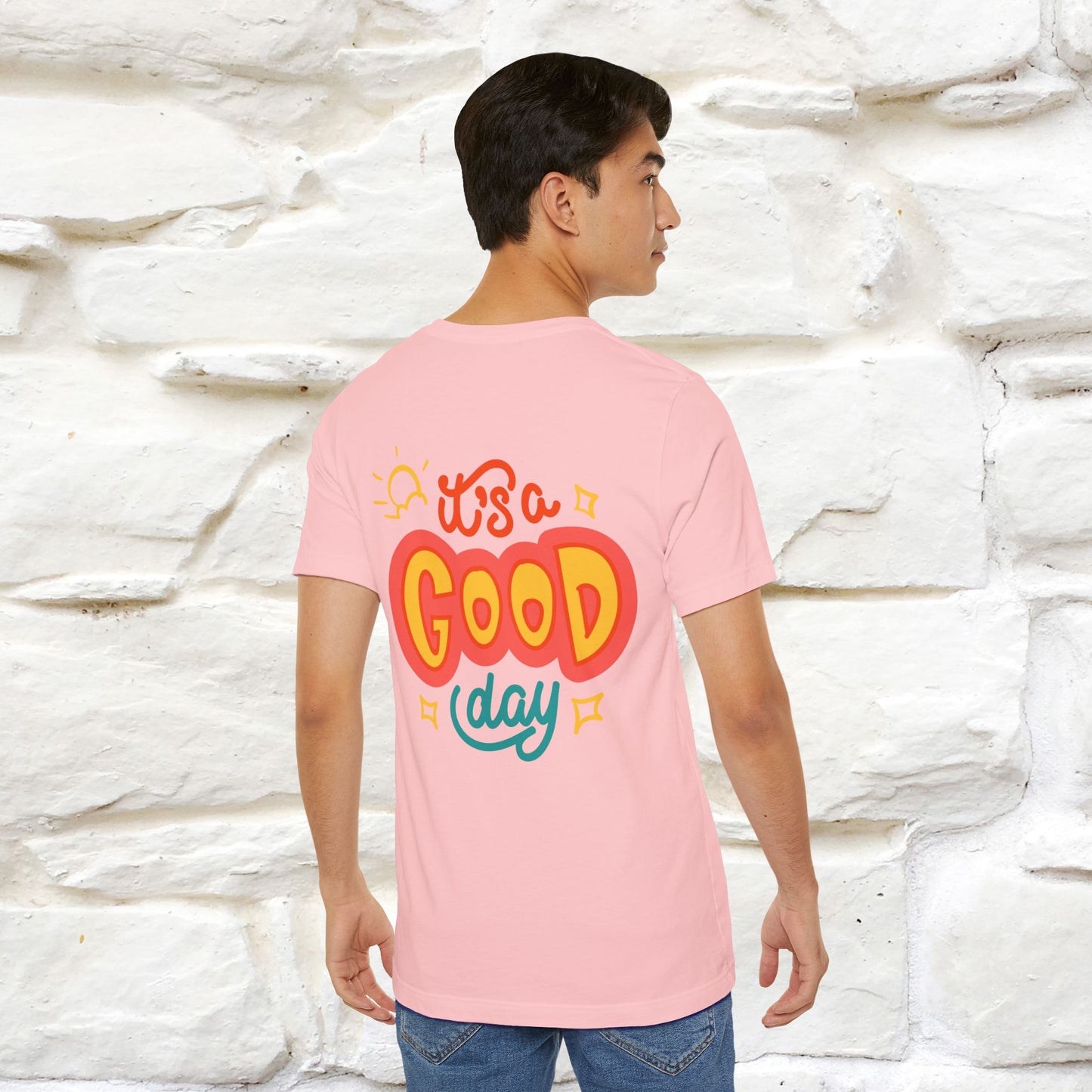""It's A Good Day" Cat T-Shirt| Front & Back Design | Nunu&Miao Studio