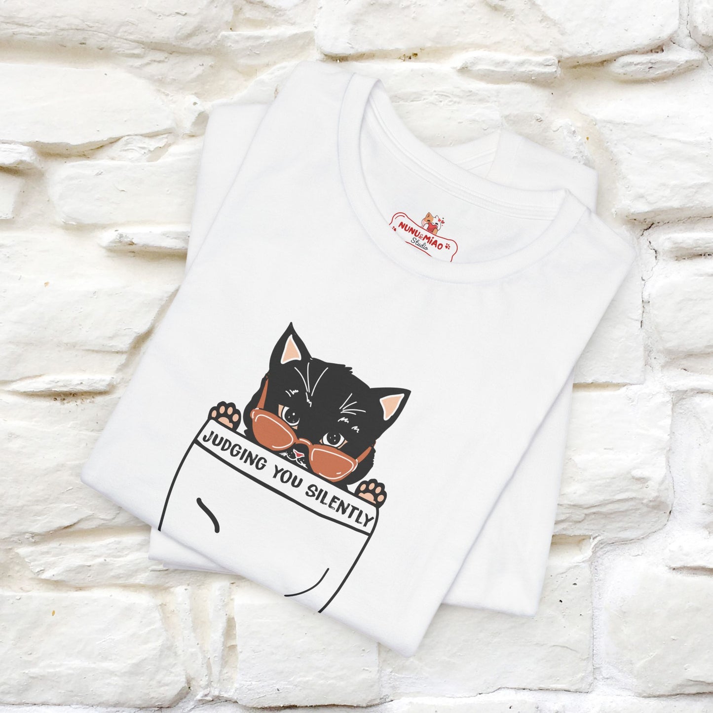 Judging You Silently Cat T-Shirt for Men | 100% Cotton* Funny & Sassy Tee - Nunu&Miao Studio