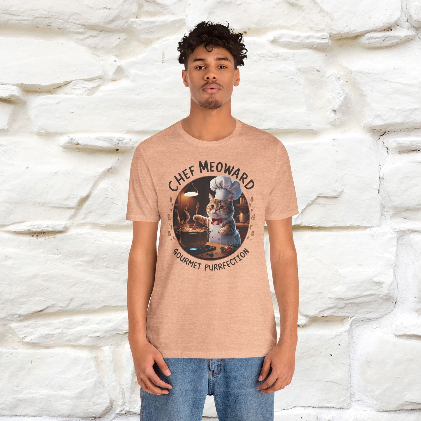 "Chef Meoward Gourmet Purrfection" Cat T-Shirt for Men & Women | 100% Cotton* - Nunu&Miao Studio