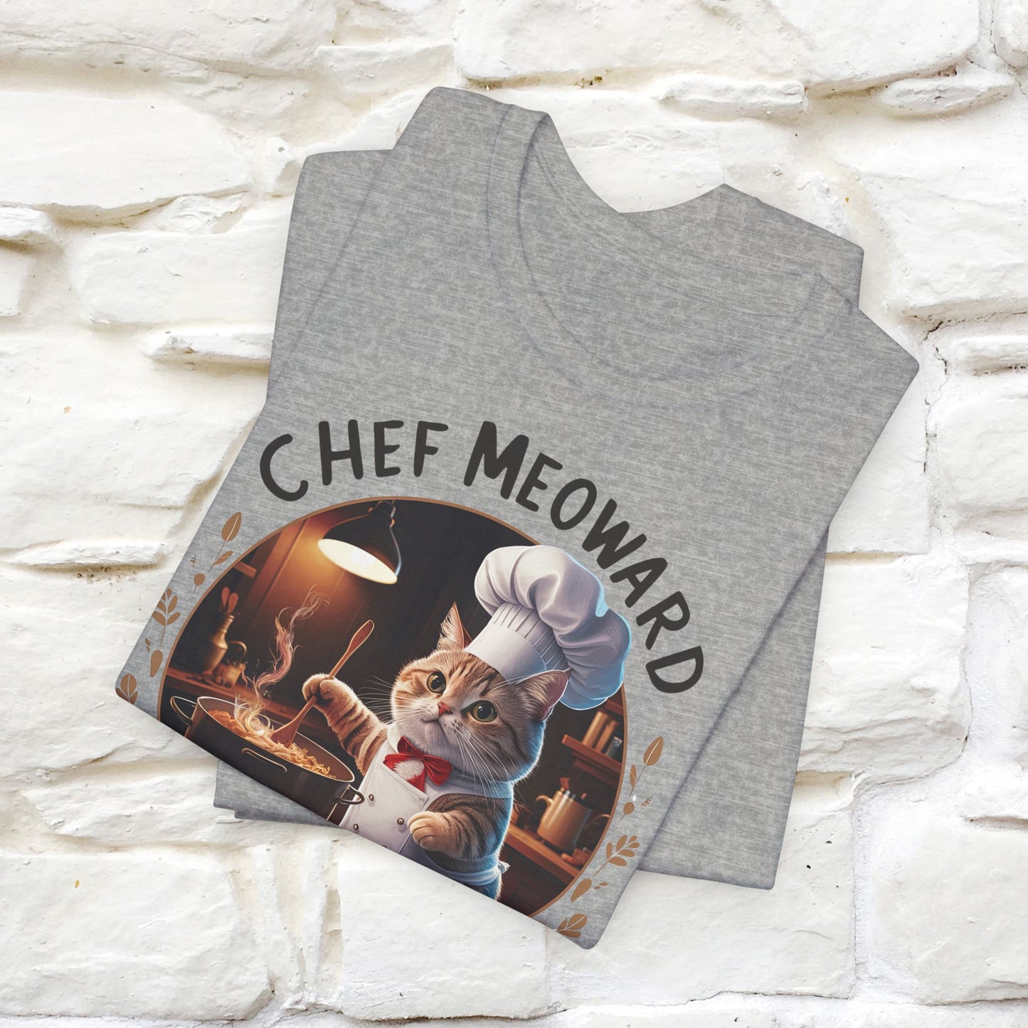"Chef Meoward Gourmet Purrfection" Cat T-Shirt for Men & Women | 100% Cotton* - Nunu&Miao Studio