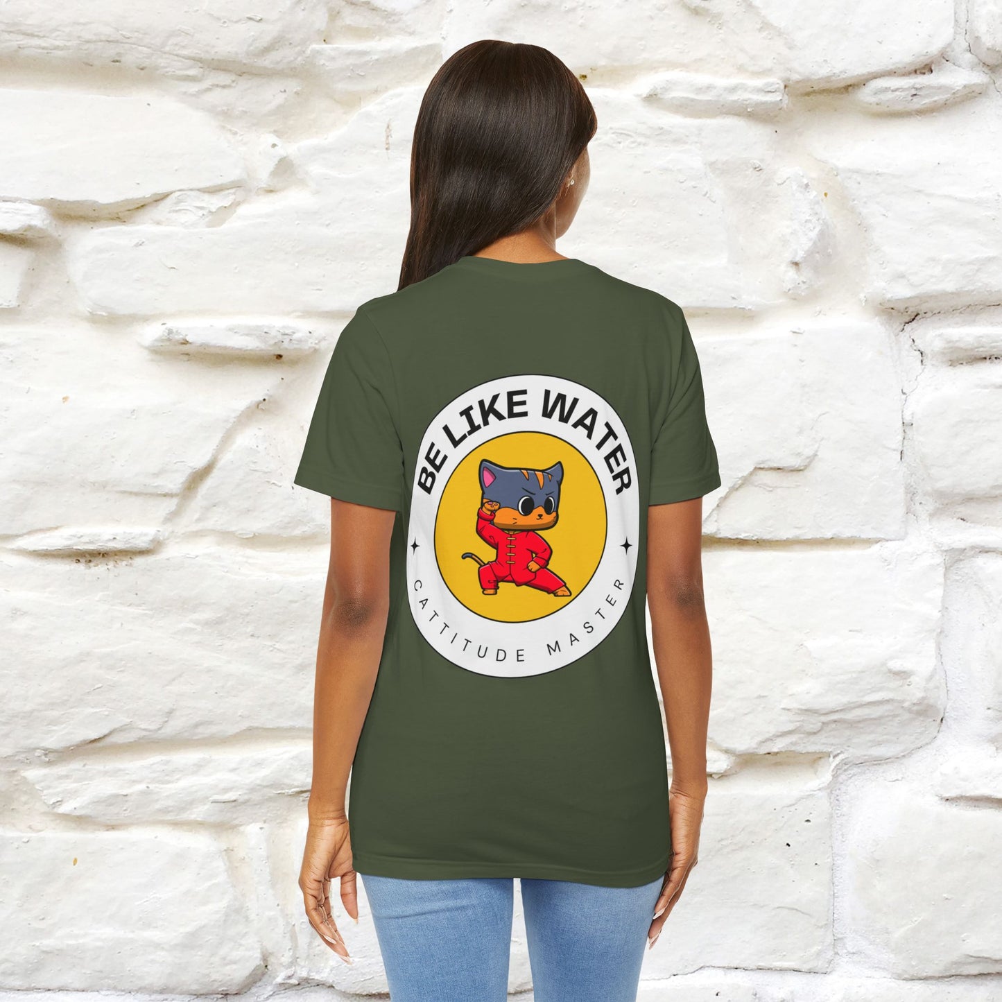"Be Like Water: Cattitude Master | Cat T-Shirt |Nunu&Miao Studio