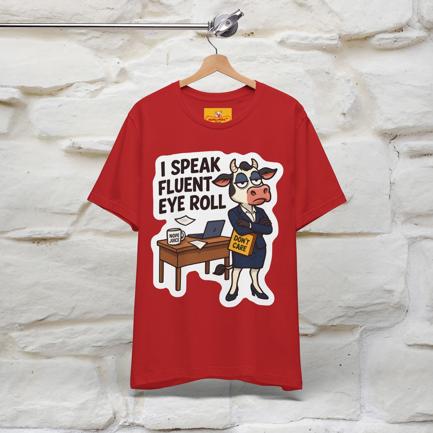 ''I Speak Fluent Eye Roll ''| Sarcastic Cat T-Shirt | Nunu&Miao Studio