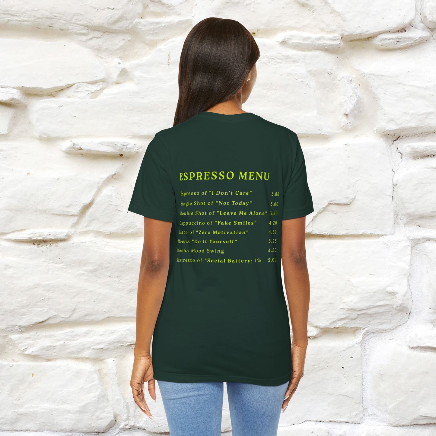 "More Espresso Less Depresso" |Cat T-Shirt | Nunu&Miao Studio