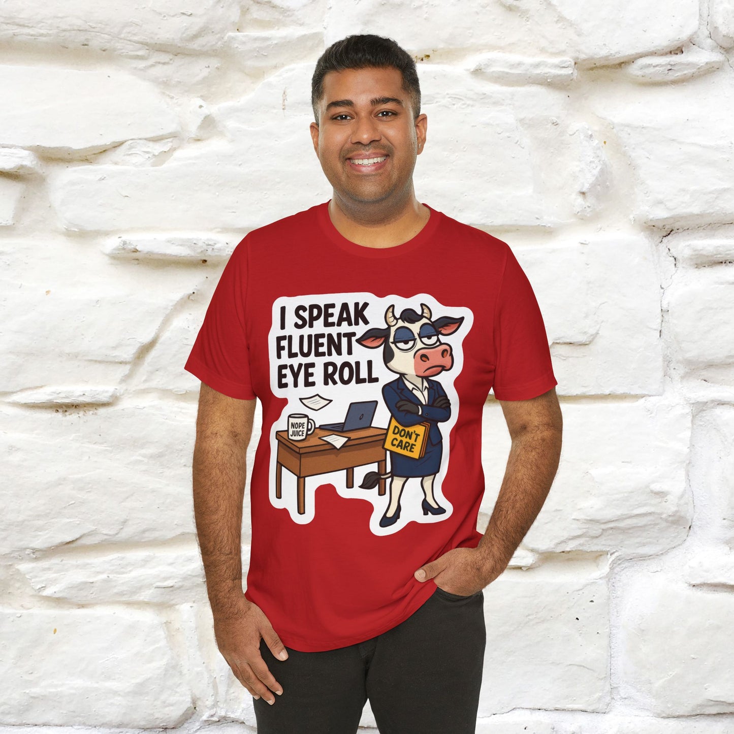 ''I Speak Fluent Eye Roll ''| Sarcastic Cat T-Shirt | Nunu&Miao Studio