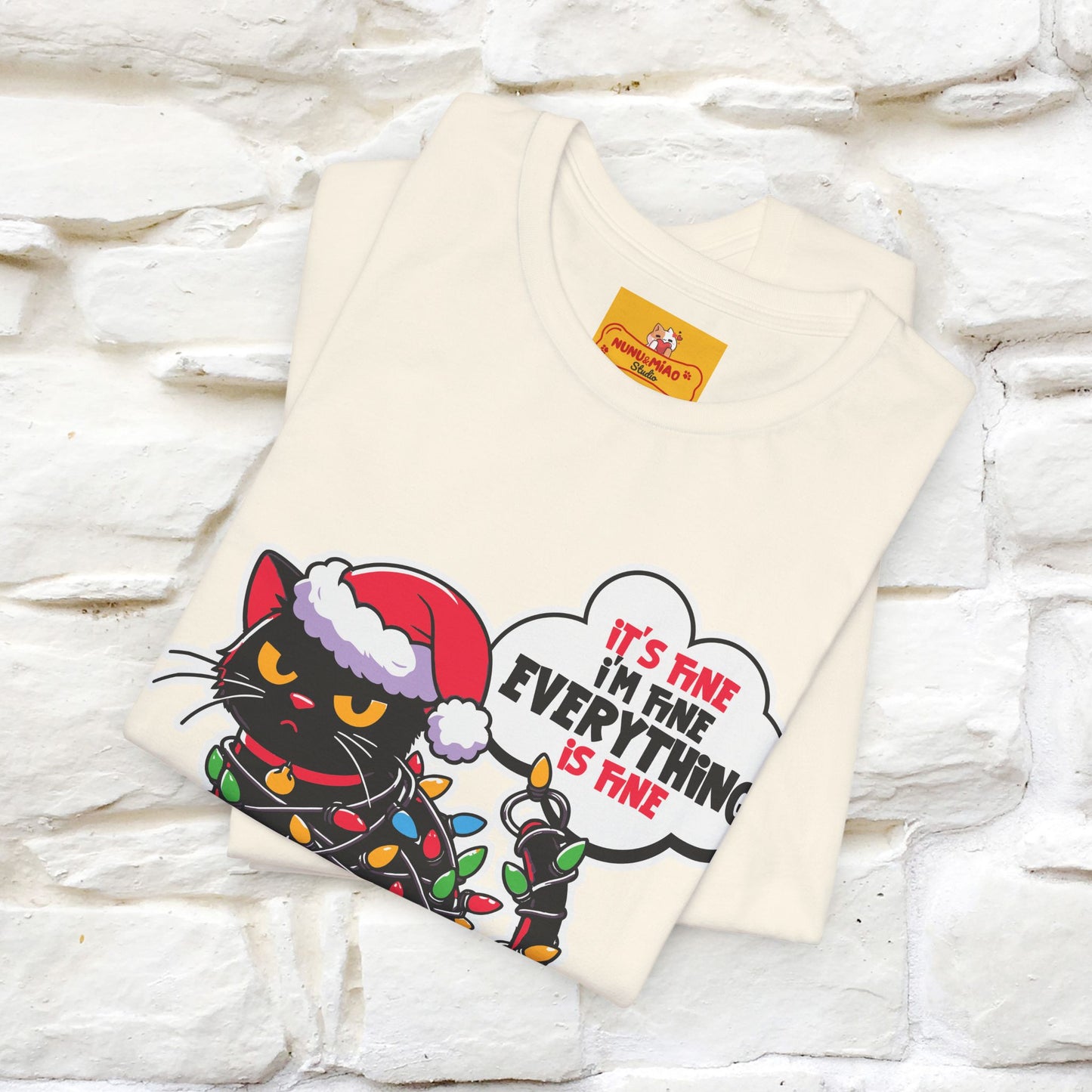 “Everything Is Fine..” | Cat T-Shirt | Nunu&Miao Studio