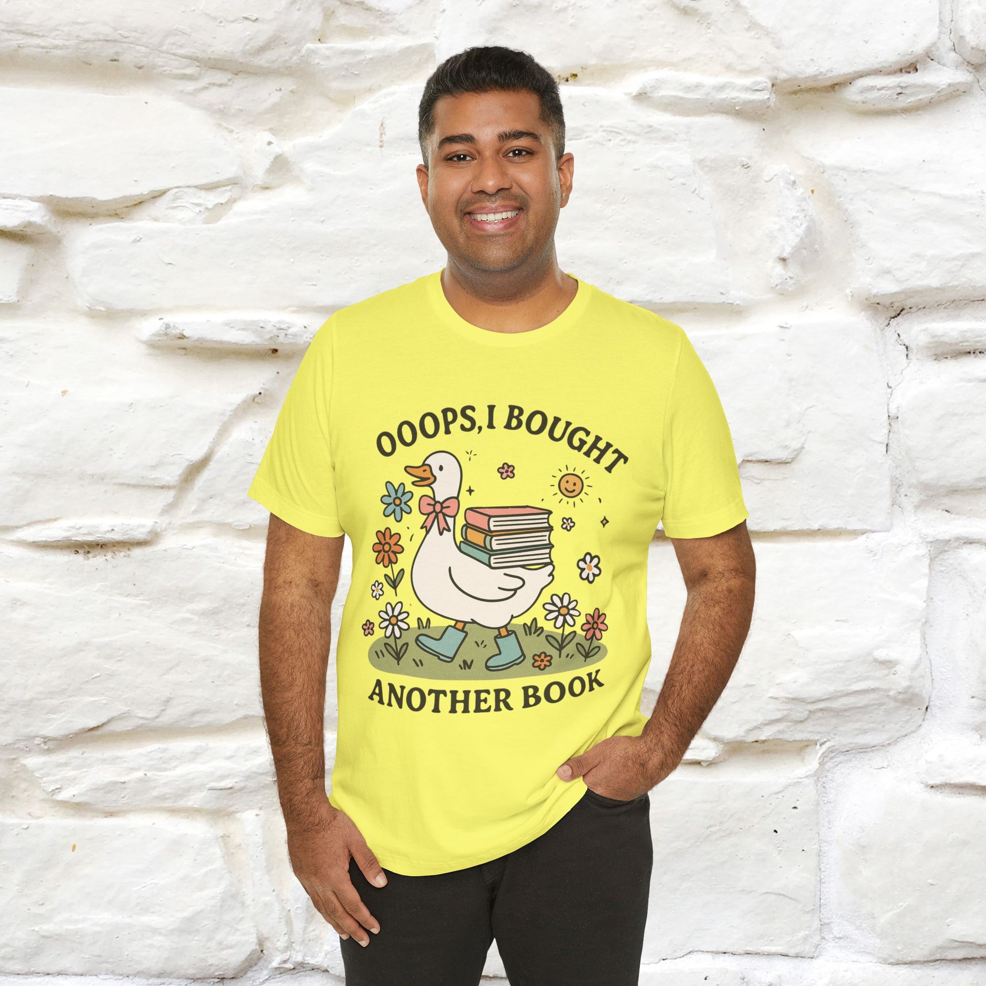 "Oooops I Bought Another Book" Funny Goose T-shirt |Nunu&Miao Studio - Nunu&Miao Studio