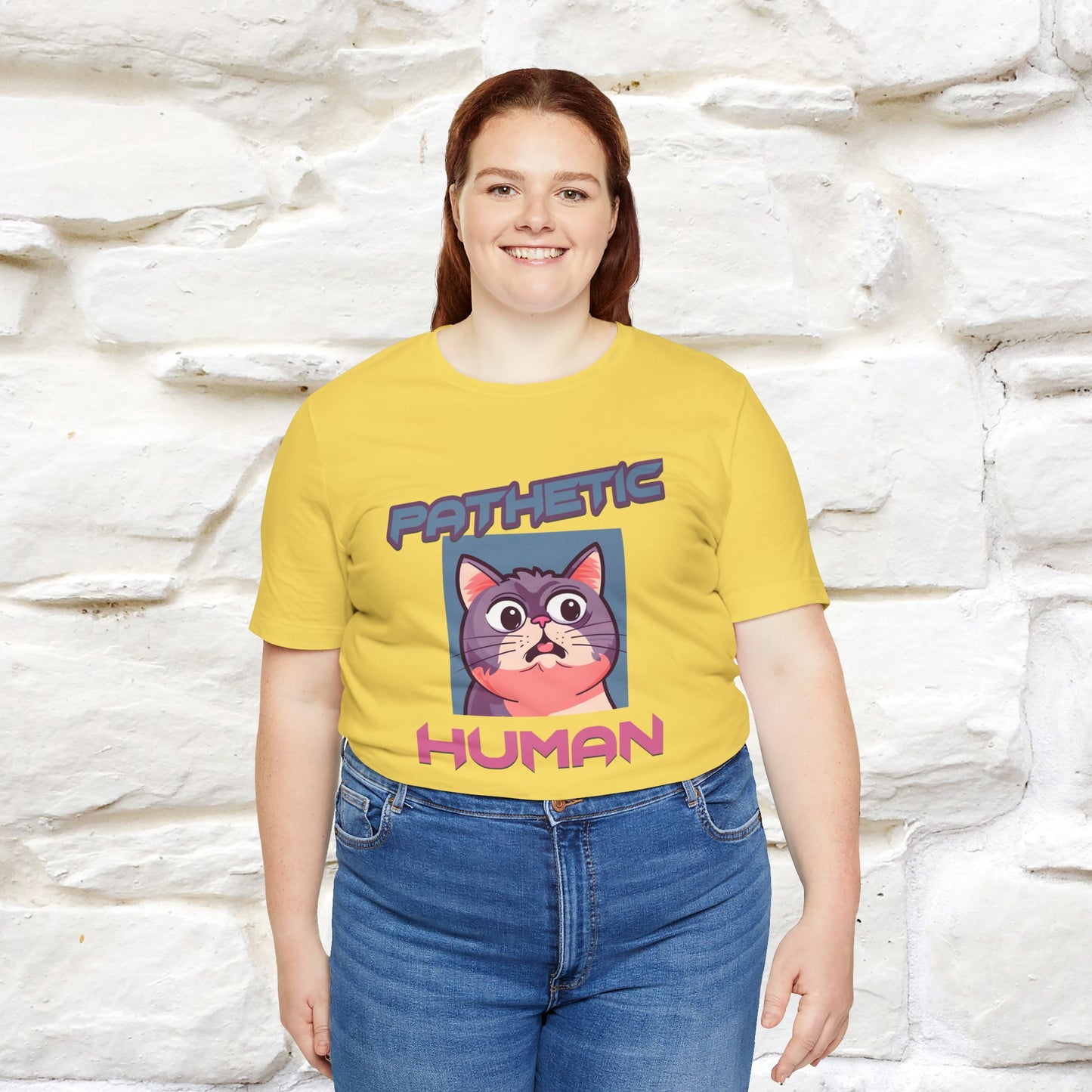 ''Pathetic Human'' | Funny Cat T-Shirt | Nunu&Miao Studio