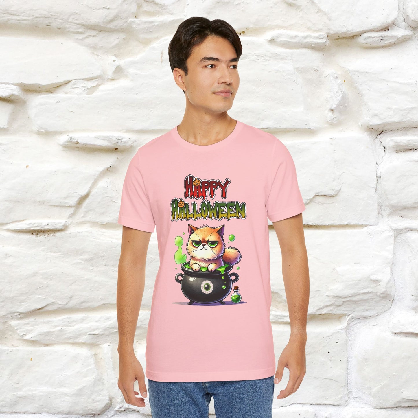 "Angry Cat Happy Halloween" Cat T-shirt |Nunu&Miao Studio