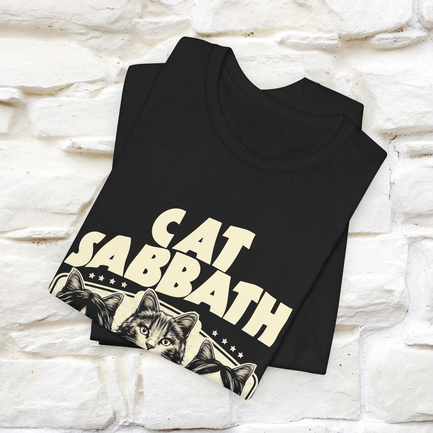 "Cat Sabbath" Cat T-shirt for Men & Women | 100% Cotton*| Feline-Inspired Tee
