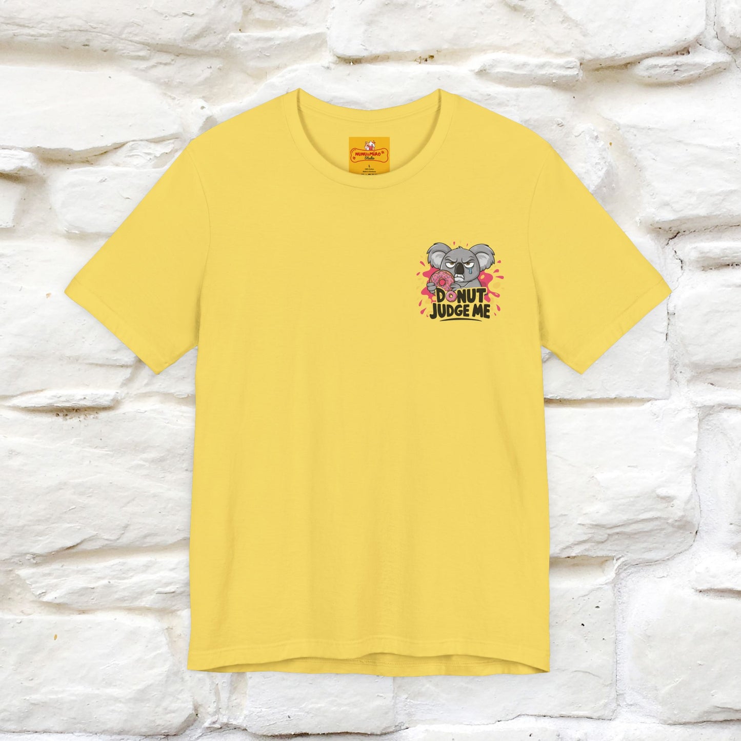 "Donut Judge Me " |Funny T-Shirt | Front & Back Design | Nunu&Miao Studio