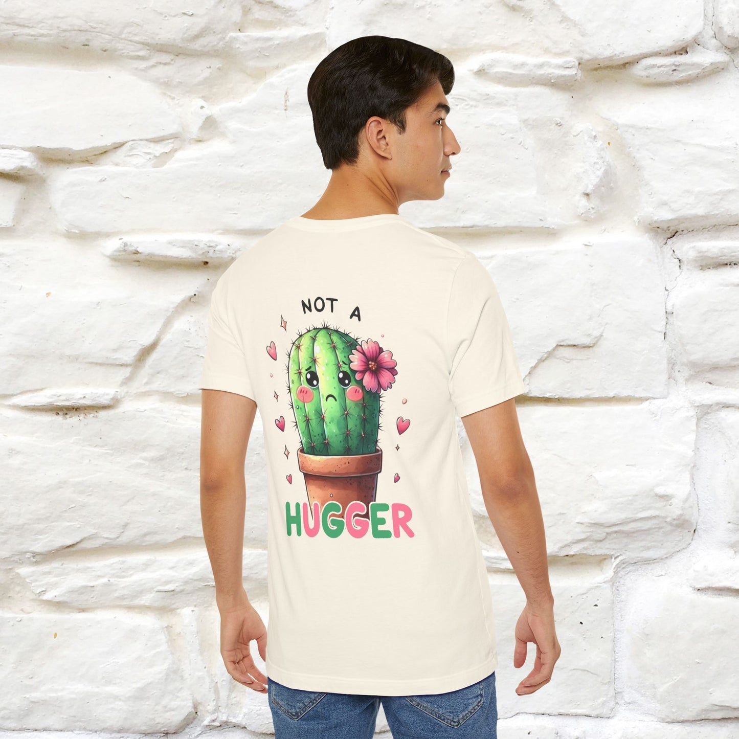 "Not A Hugger" |Funny T-Shirt | Front & Back Design|Nunu&Miao Studio