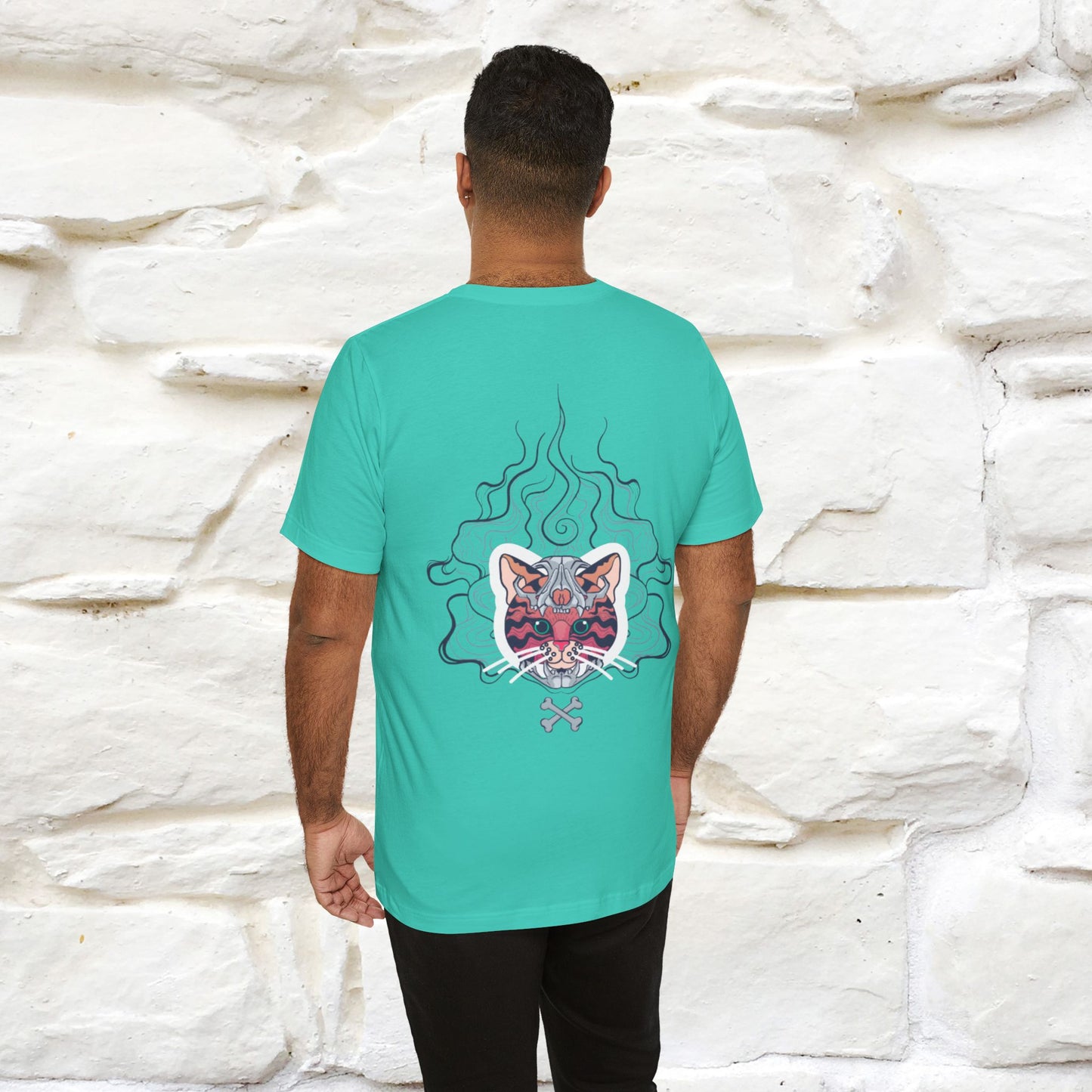 ''Air Fire Cat'' | Cat T-Shirt Front and Back Design | Nunu&Miao Studio
