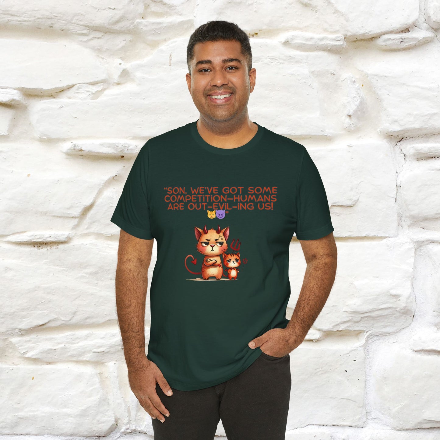 "Humans Are Out-Evil-Ing Us." Cat T-shirt |Nunu&Miao Studio