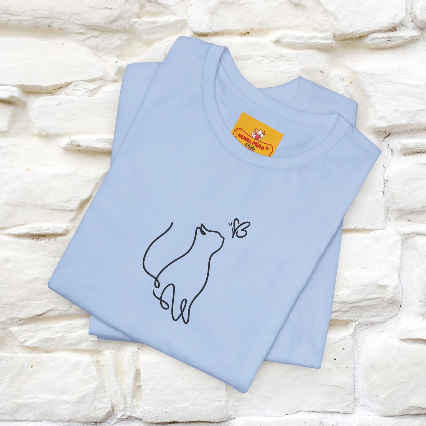 "Let Your Dreams Blossom'' Cat T-Shirt Front and Back Design | Nunu&Miao Studio