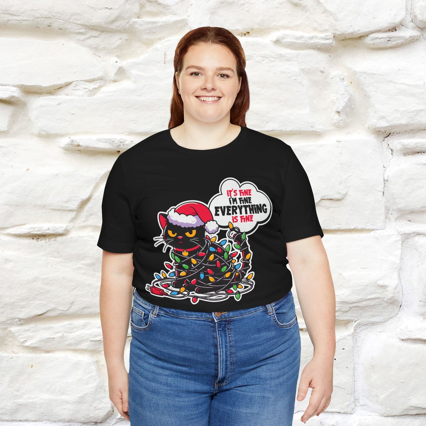 “Everything Is Fine..” | Cat T-Shirt | Nunu&Miao Studio