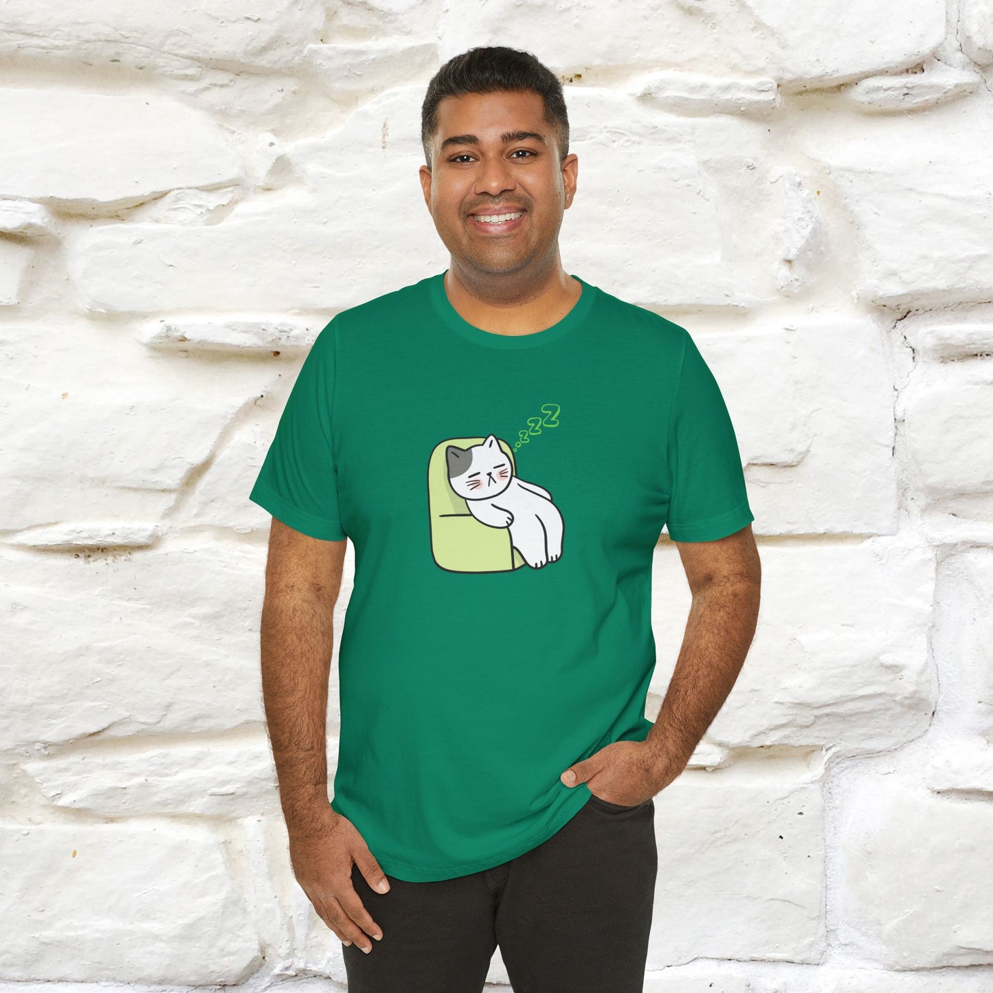 "Keep going… the couch isn’t going to nap on itself." Cat T-Shirt| Front & Back Design | Nunu&Miao Studio