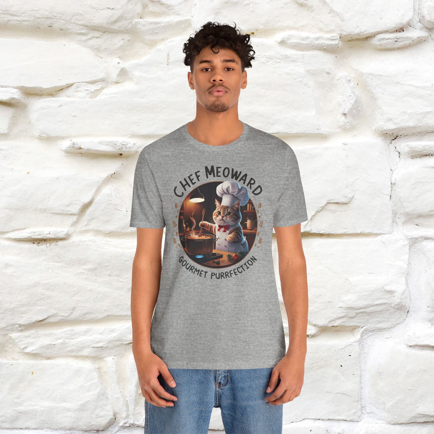 "Chef Meoward Gourmet Purrfection" Cat T-Shirt for Men & Women | 100% Cotton* - Nunu&Miao Studio