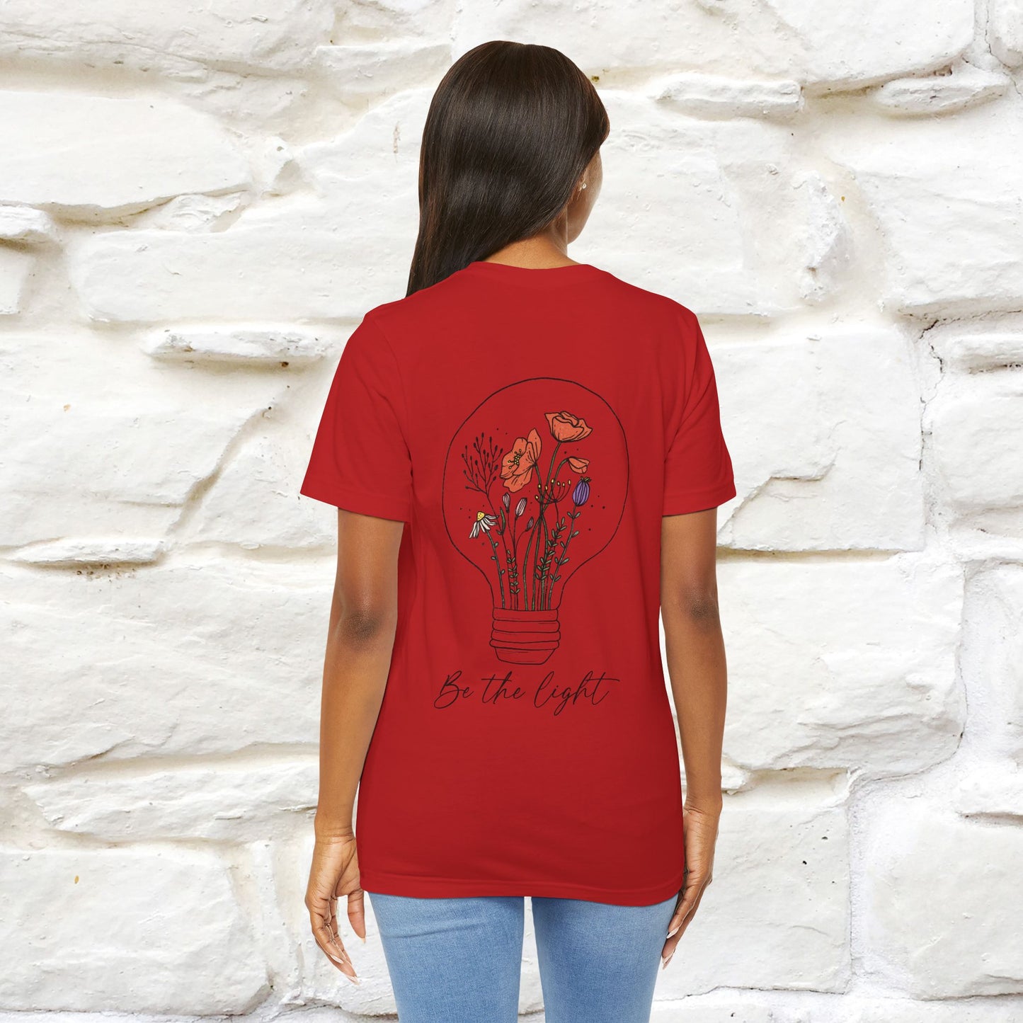 "Be The Light" Cat T-Shirt | Front & Back Design | Nunu&Miao Studio