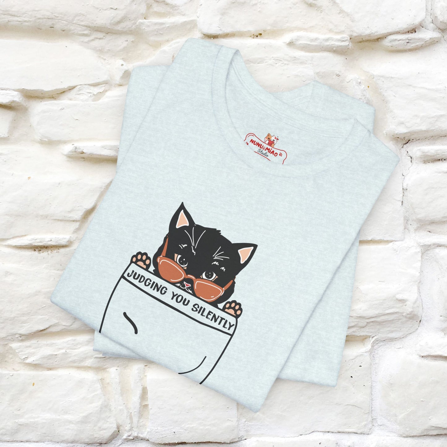 Judging You Silently Cat T-Shirt for Men | 100% Cotton* Funny & Sassy Tee - Nunu&Miao Studio