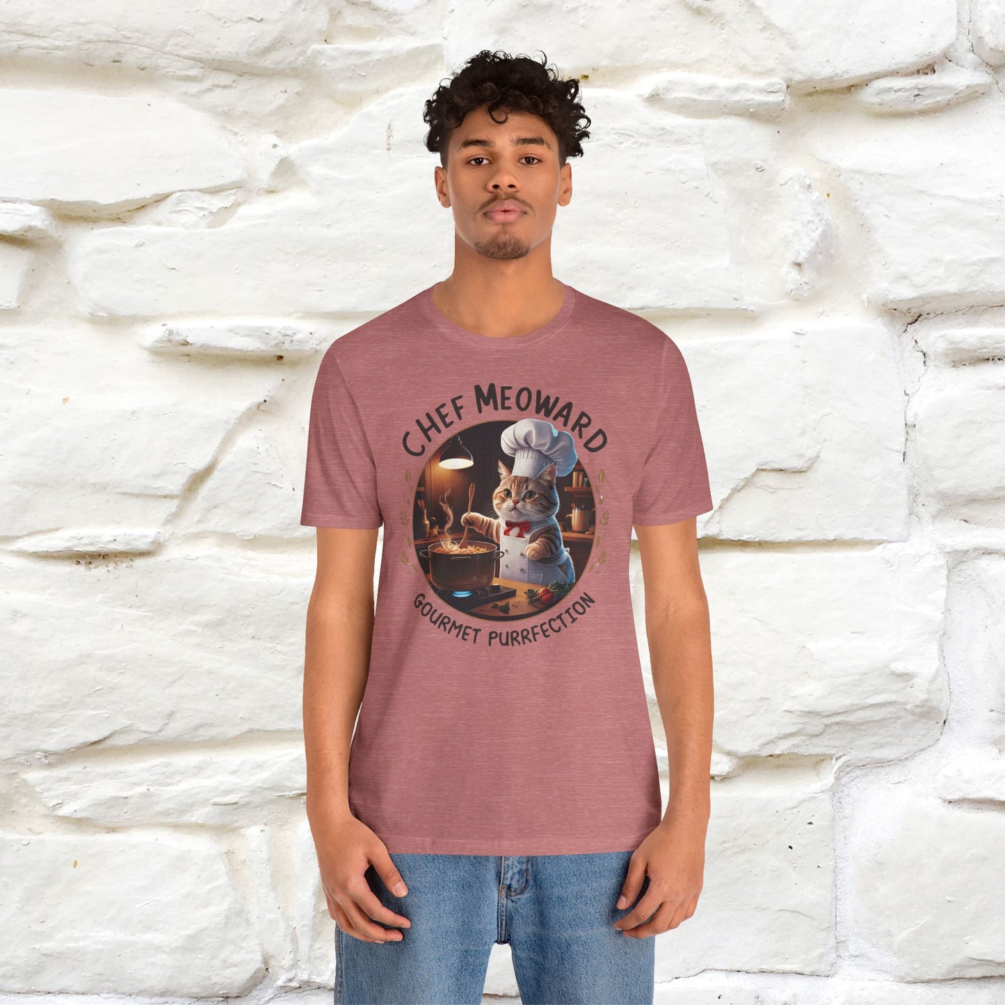 "Chef Meoward Gourmet Purrfection" Cat T-Shirt for Men & Women | 100% Cotton* - Nunu&Miao Studio