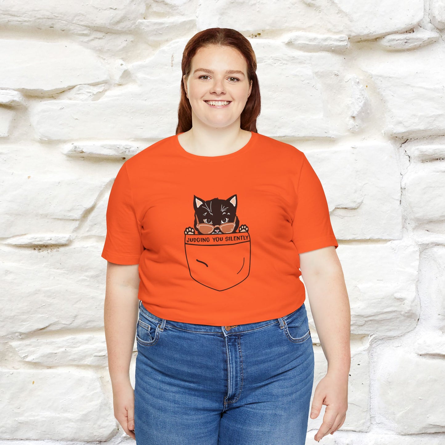Judging You Silently Cat T-Shirt for Men | 100% Cotton* Funny & Sassy Tee - Nunu&Miao Studio