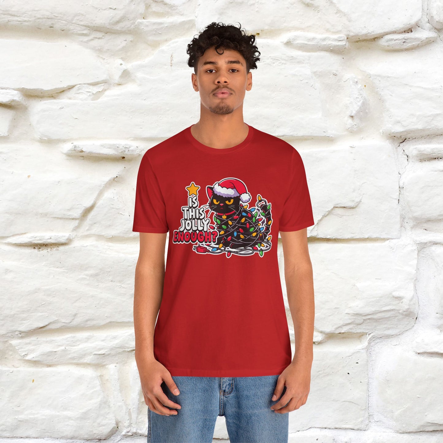“Is This Jolly Enough?” | Cat T-Shirt | Nunu&Miao Studio