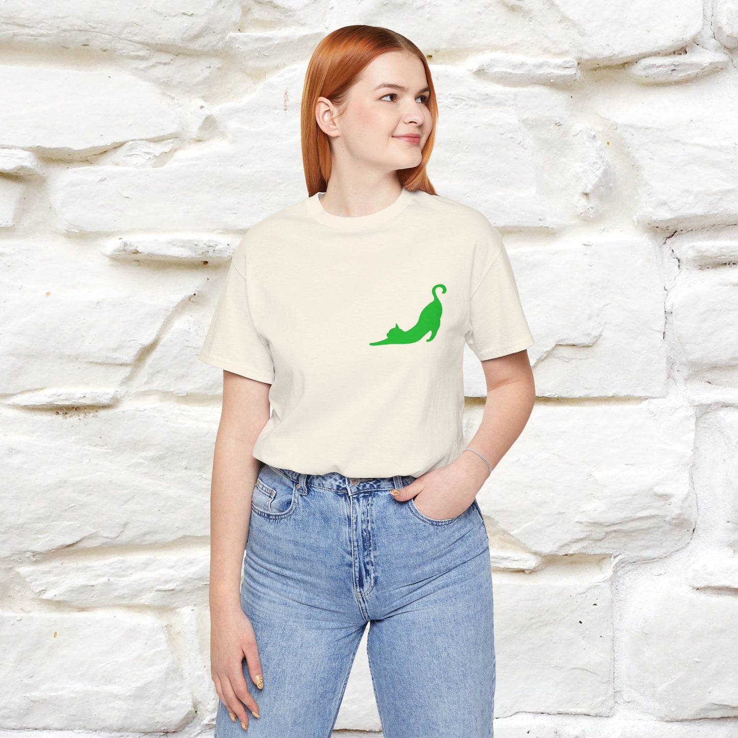 "Take a Deep Breath & Try All Over Again" Cat T-Shirt| Front & Back Design | Nunu&Miao Studio