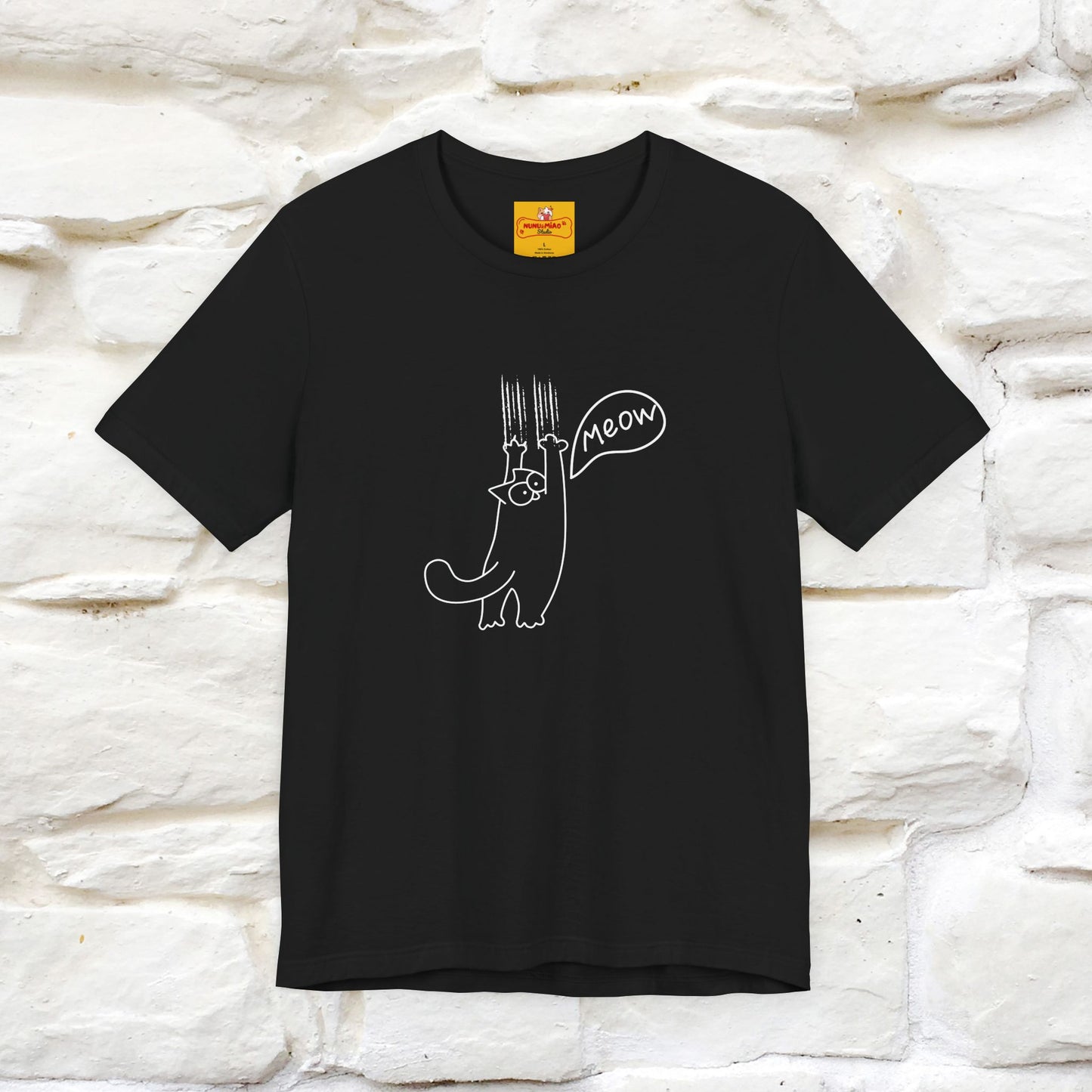 "Meow Meow Meow" Cat T-Shirt | Front & Back Design | Nunu&Miao Studio
