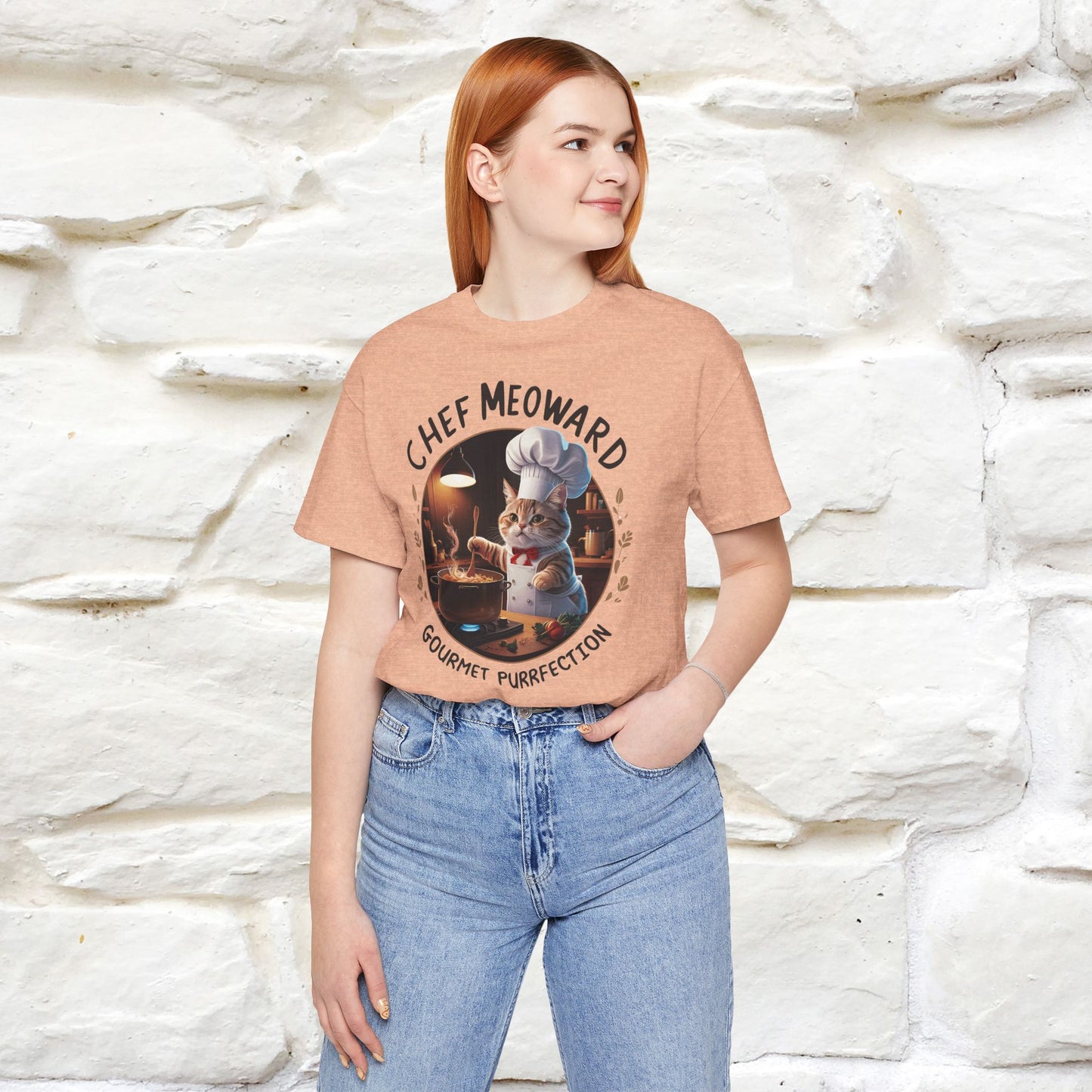 "Chef Meoward Gourmet Purrfection" Cat T-Shirt for Men & Women | 100% Cotton* - Nunu&Miao Studio