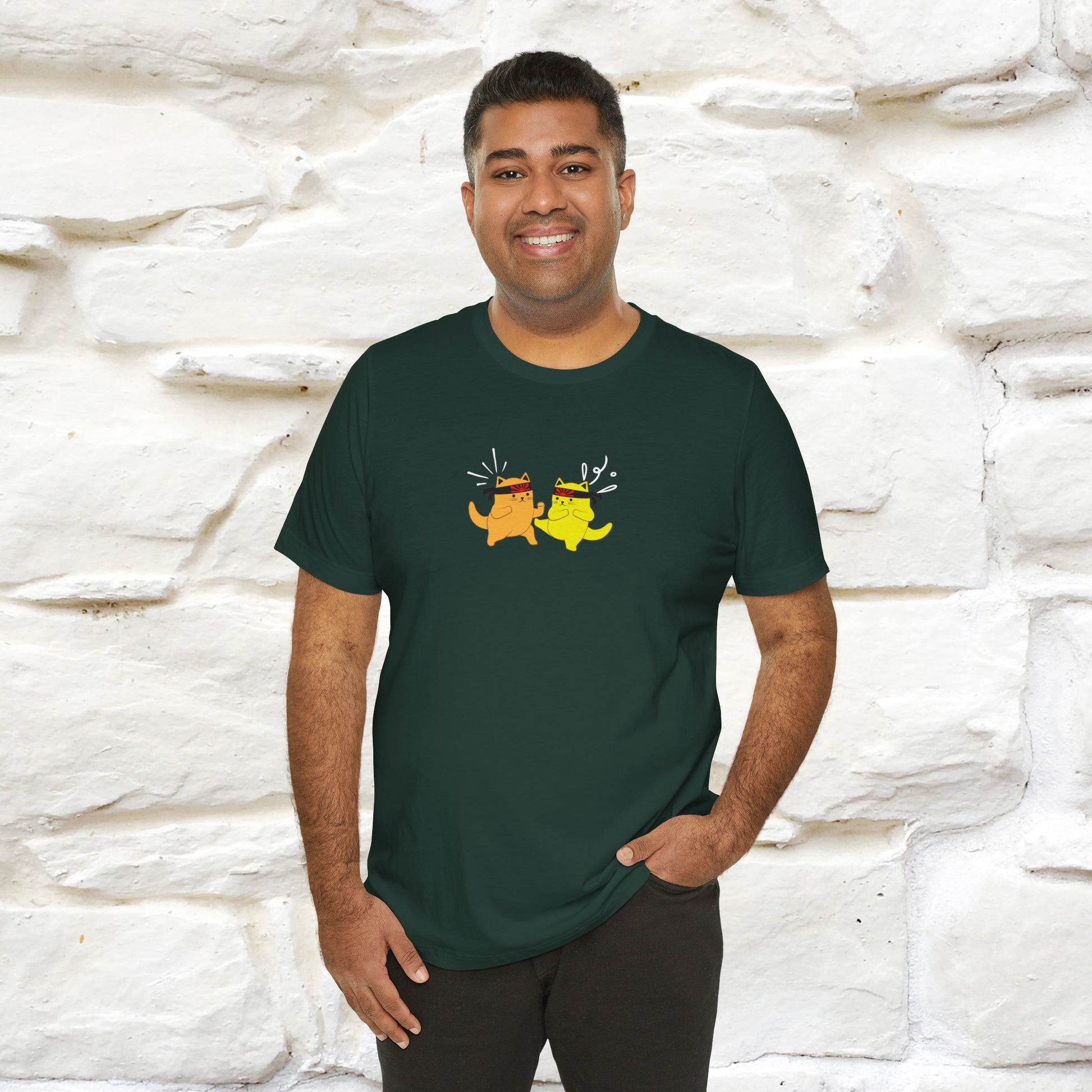 "You Have the Power to Protect Your Peace" Cat T-Shirt| Front & Back Design | Nunu&Miao Studio - Nunu&Miao Studio