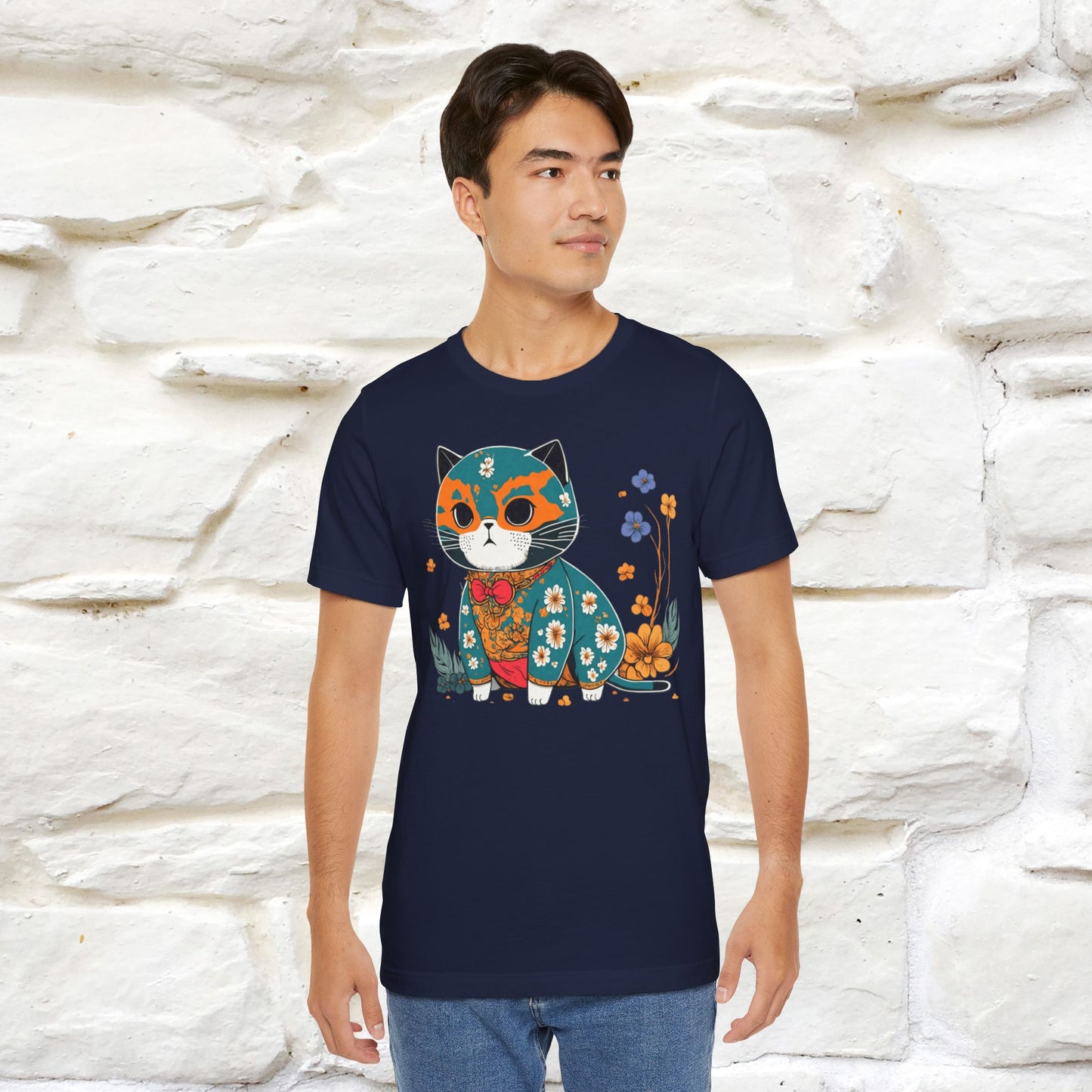 Zen Garden Cat: Japanese-Inspired T-Shirt for Men & Women | 100% Cotton* - Nunu&Miao Studio