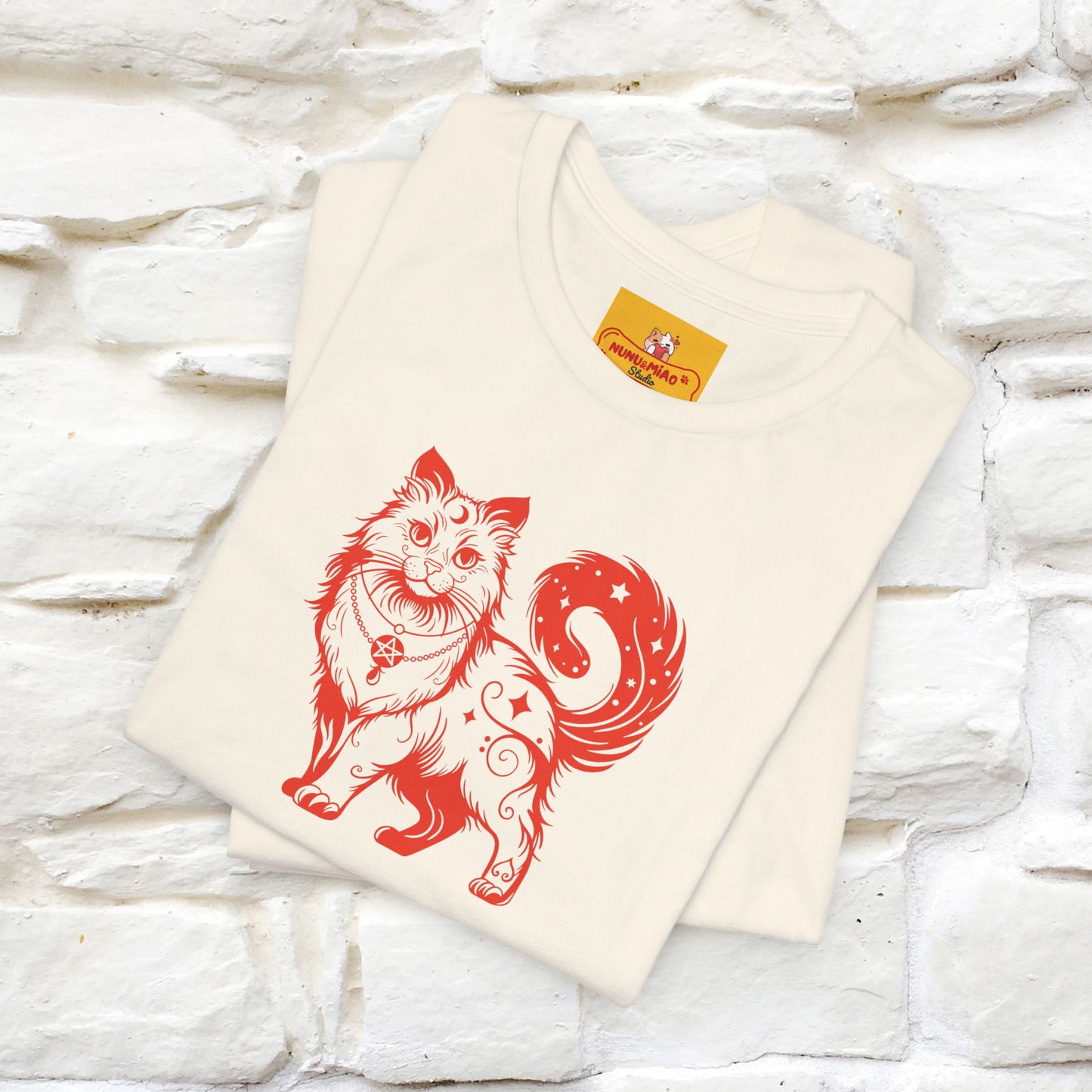 "The Third Eye'' Cat T-Shirt Front and Back Design | Nunu&Miao Studio