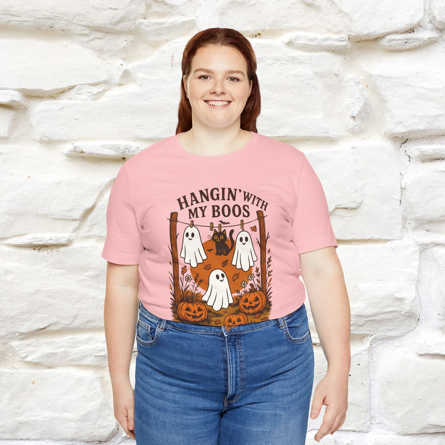 "Hanging With My Boos" Halloween Cat T-shirt |Nunu&Miao Studio - Nunu&Miao Studio