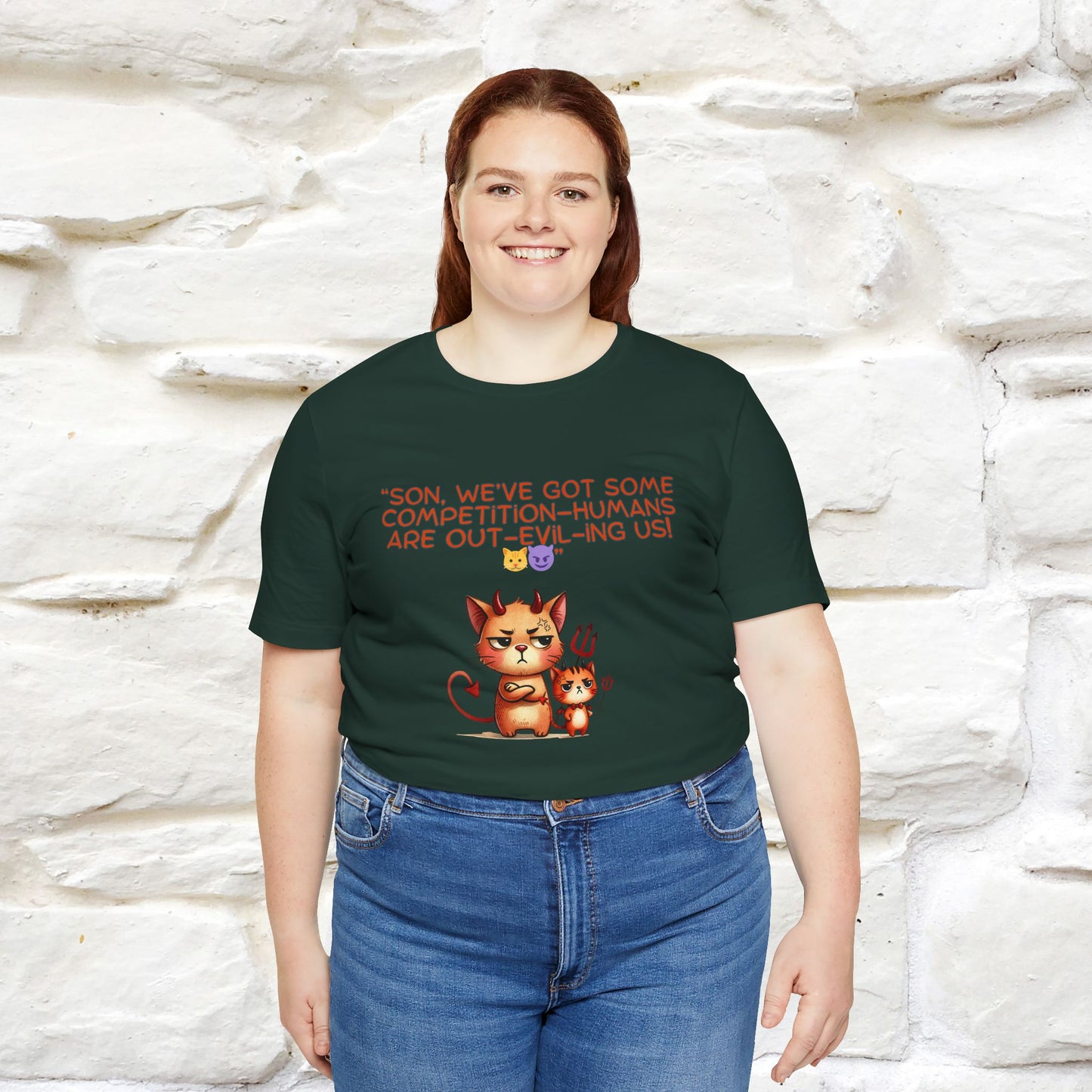 "Humans Are Out-Evil-Ing Us." Cat T-shirt |Nunu&Miao Studio