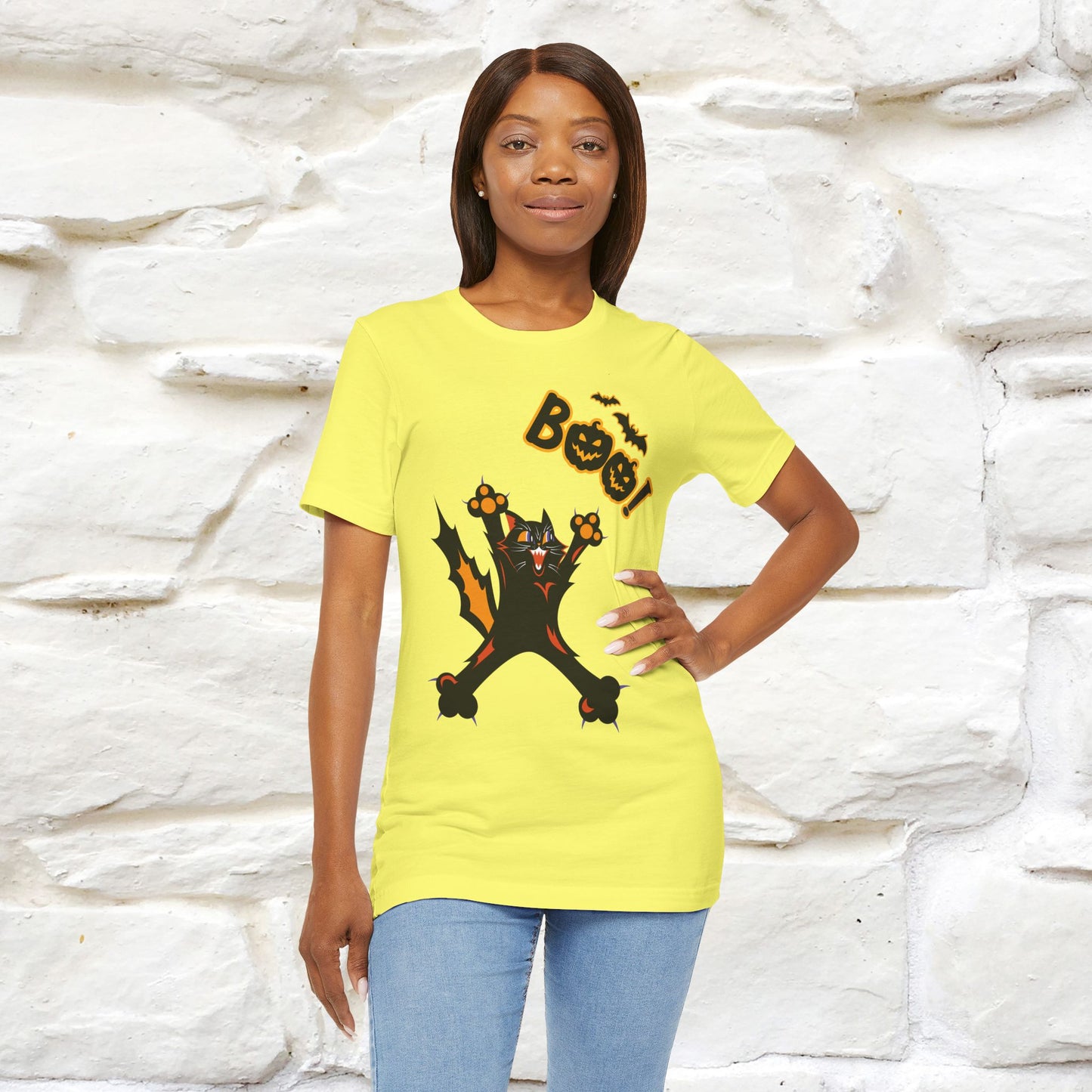 "Boo" Cat T-shirt |Nunu&Miao Studio - Nunu&Miao Studio