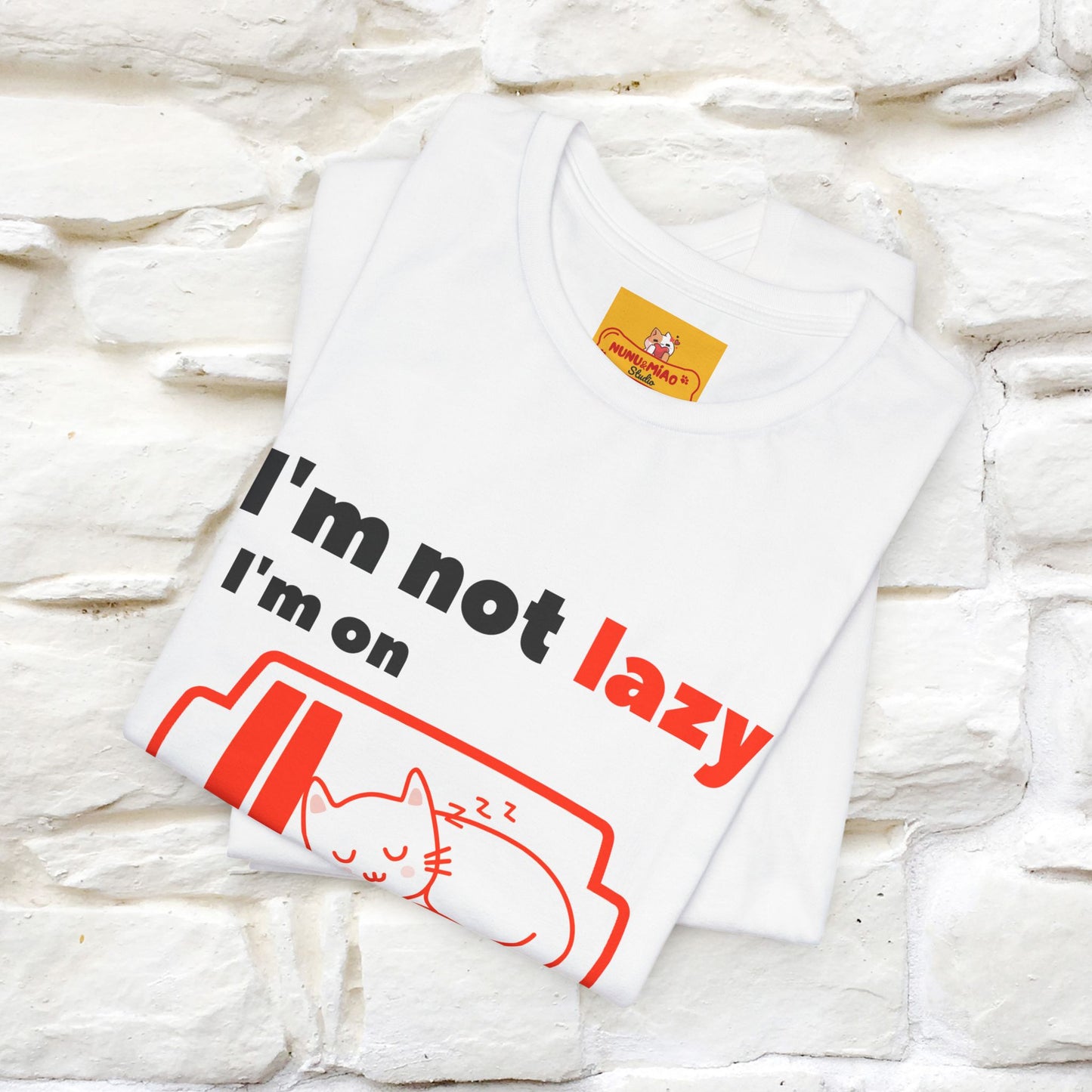 ''I am Not Lazy...'' Cat T-Shirt | Nunu&Miao Studio