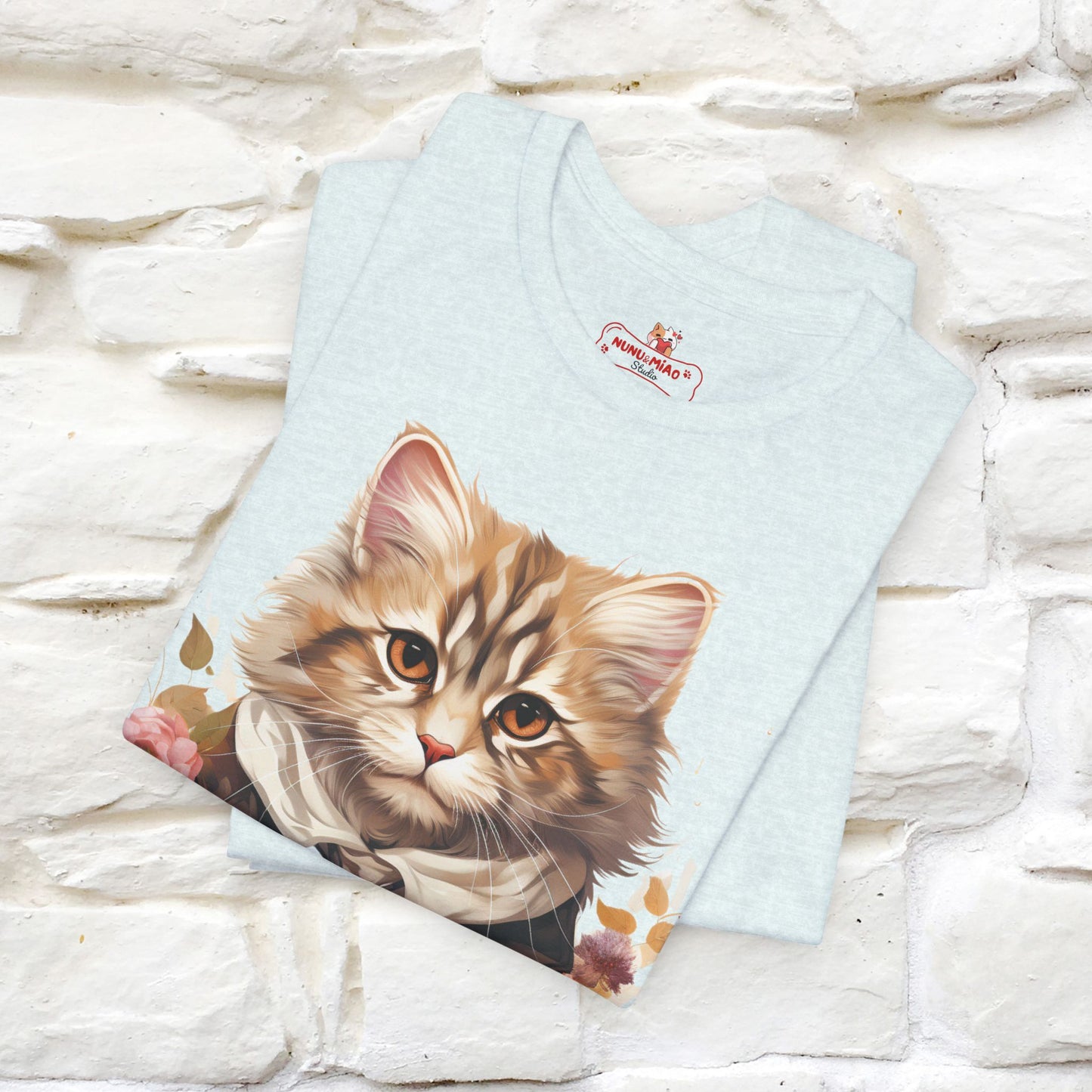 "Mr. Meow" Elegant Cat T-Shirt for Men & Women | 100% Cotton* - Nunu&Miao Studio